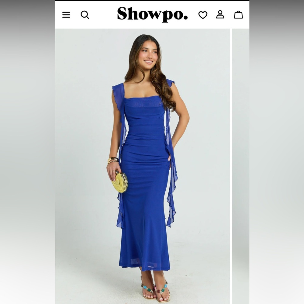show po blue dress